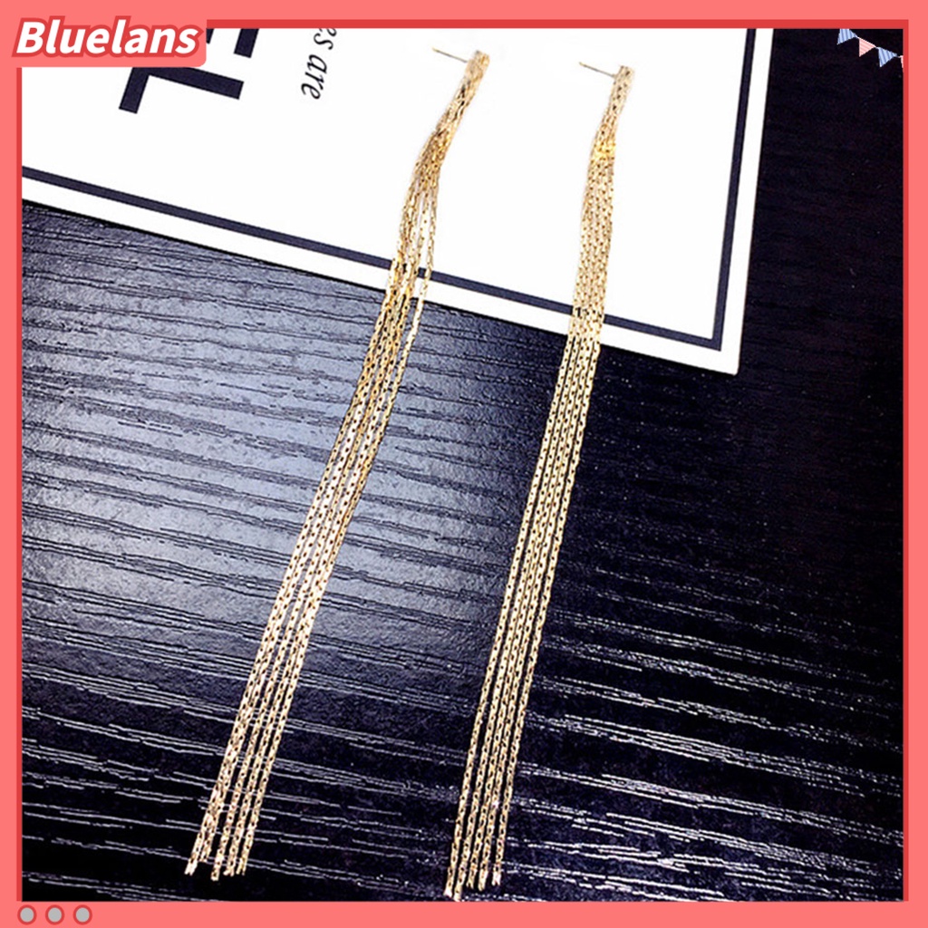 Bluelans Earrings Dangle Earrings Sturdy Aolly Long Tassel Earrings