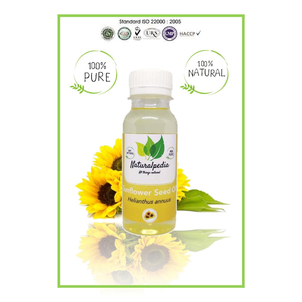 Pure Sunflower Sun Flower Seed Oil / Minyak Biji Bunga Matahari 100ml Carrier Oil
