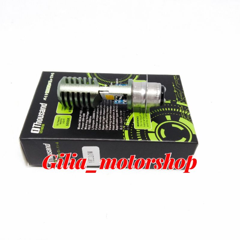 Lampu Depan Motor Led 2 Mata AC/DC K1 H6 1thousand bebek matic