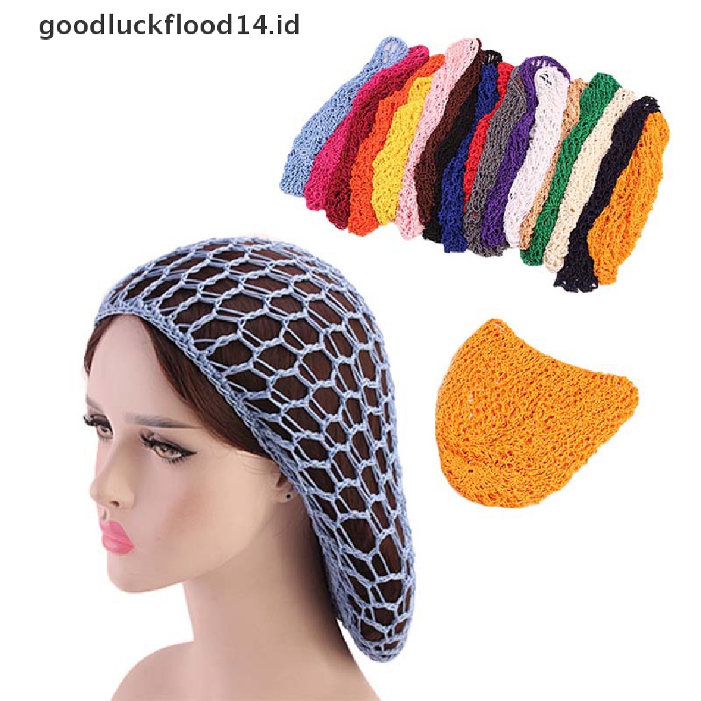 Topi Turban Bahan Mesh Warna Solid Untuk Wanita