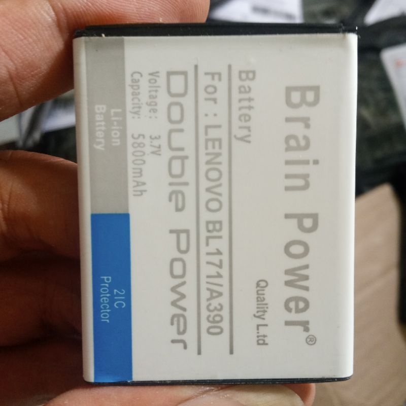 BATERAI LENOVO A390 Bl171 BRAIN POWER DOUBLE POWER 5800MAH