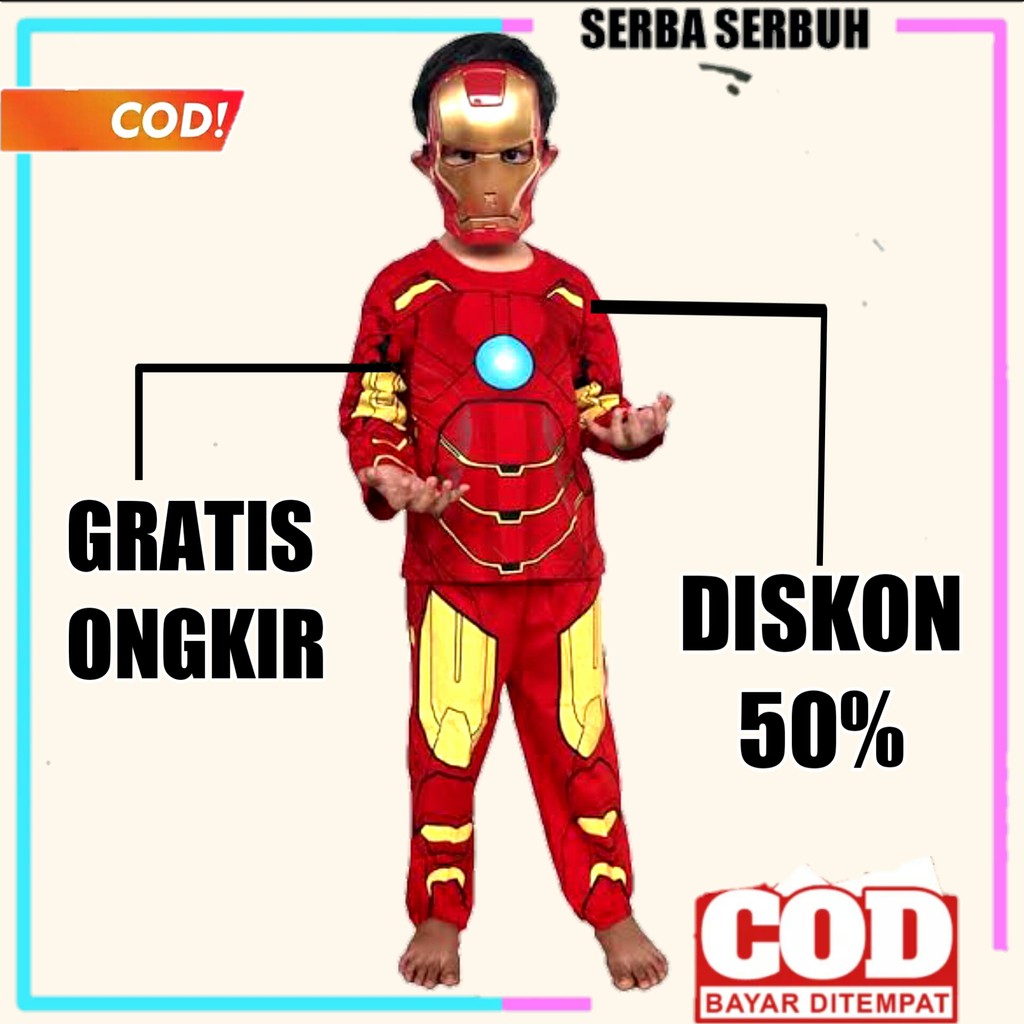 COD baju superhero anak baju anak laki laki baju robot anak laki laki baju karakter anak KE249