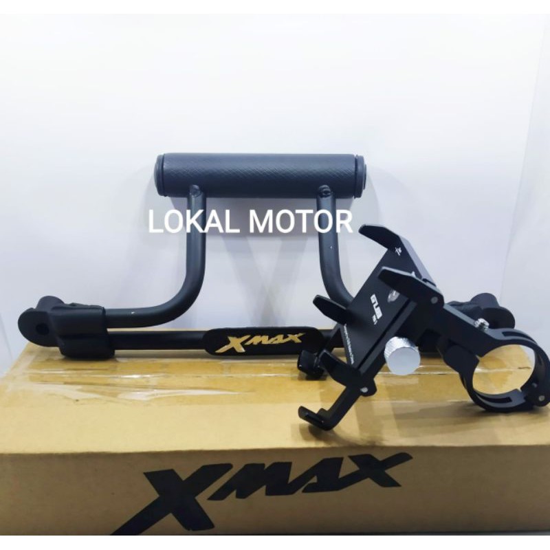 paket GUB PRO 3 HOLDER HANPHONE HP dan breket holder handphone HP untuk yamaha Xmax 250