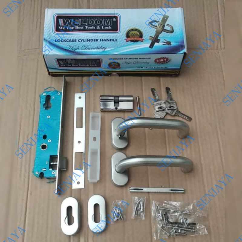 Kunci pintu aluminium set