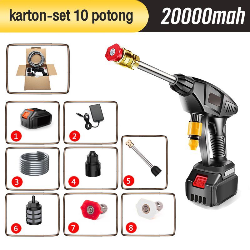 Semprotan Air Baterai Pembersih Mobil Motor Siram Bunga