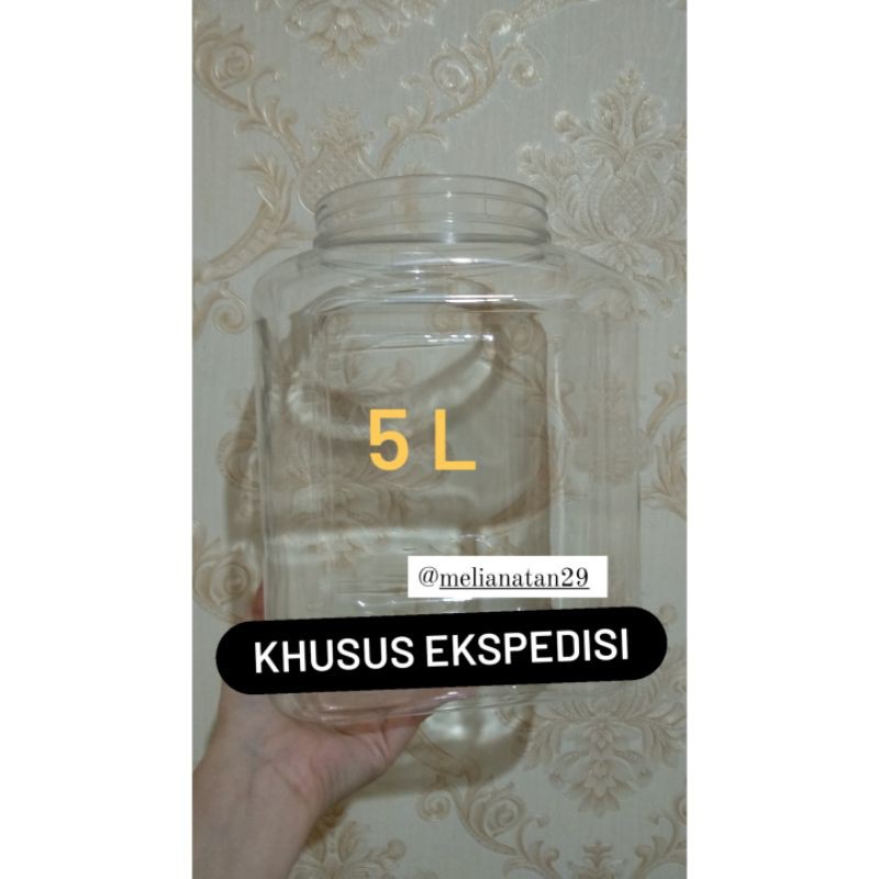 Toples plastik kotak cupang 5 liter - KHUSUS EKSPEDISI