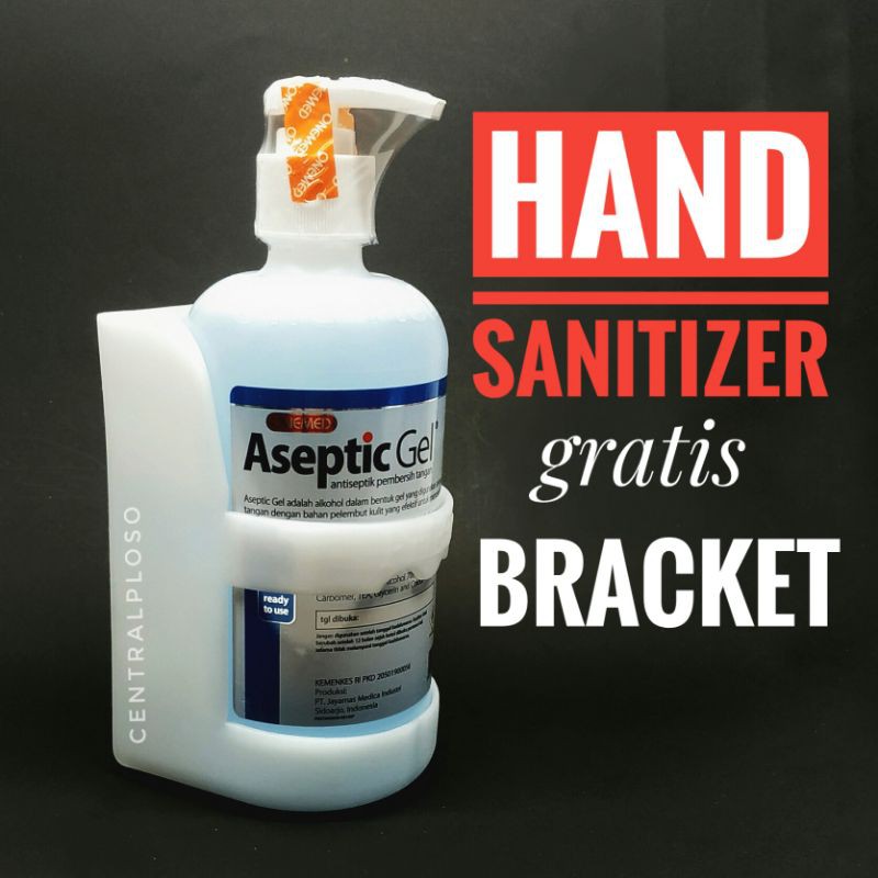 Hand Sanitizer FREE Bracket Tempel Dinding bracketcp dan HandSanitizer