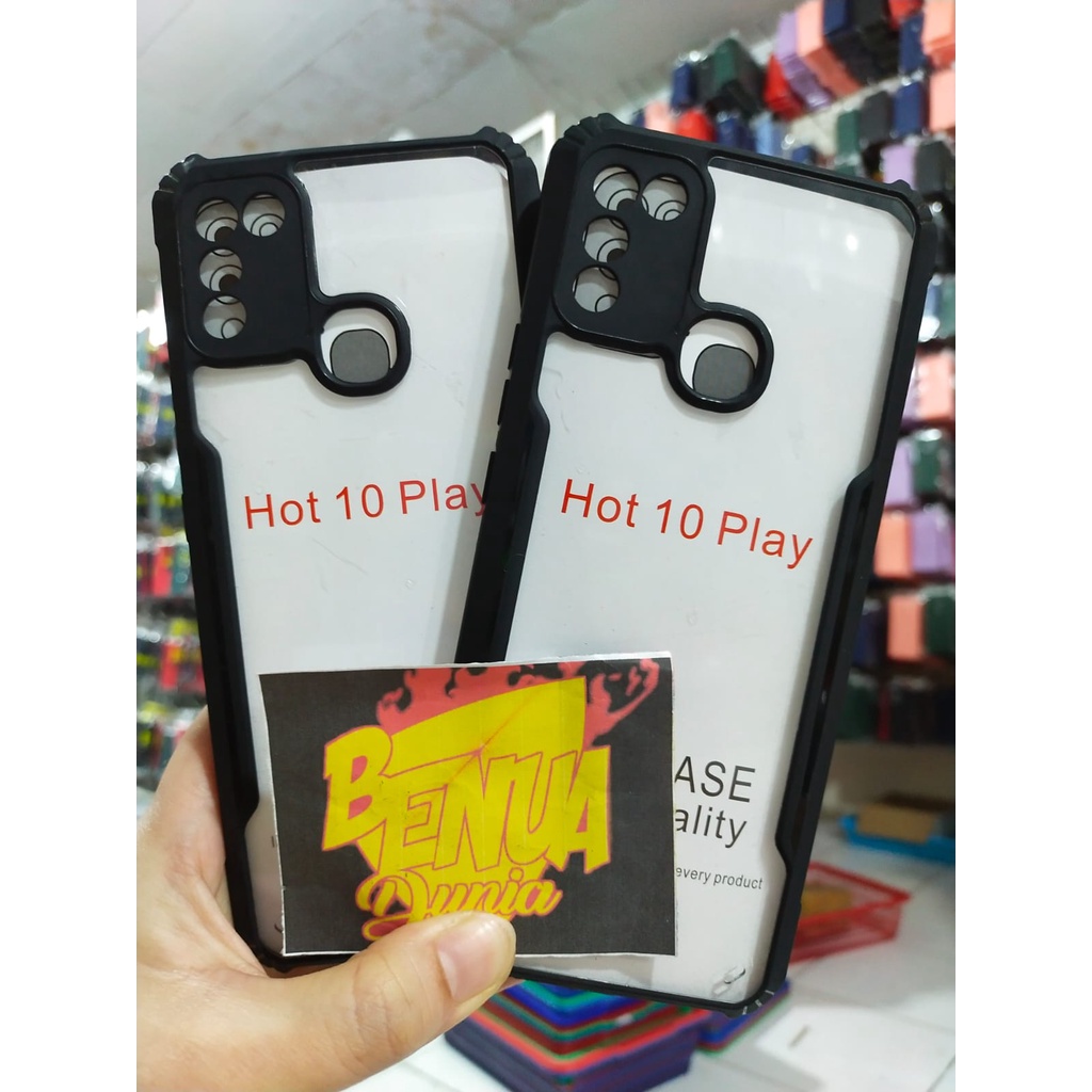 CASE INFINIX HOT 10 PLAY - CASE SHOCKPROOF ARMOR PLUS PELINDUNG KAMERA HOT 10 PLAY - BD