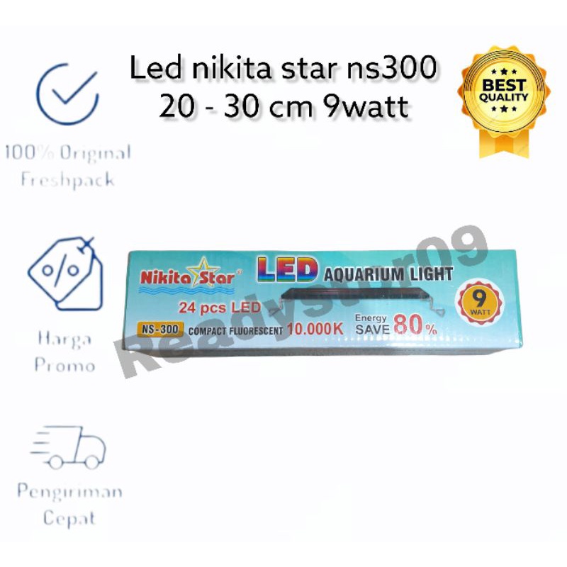 Nikita Star NS-300 Ns 300 9watt 30cm  lampu led  aquarium aquascape