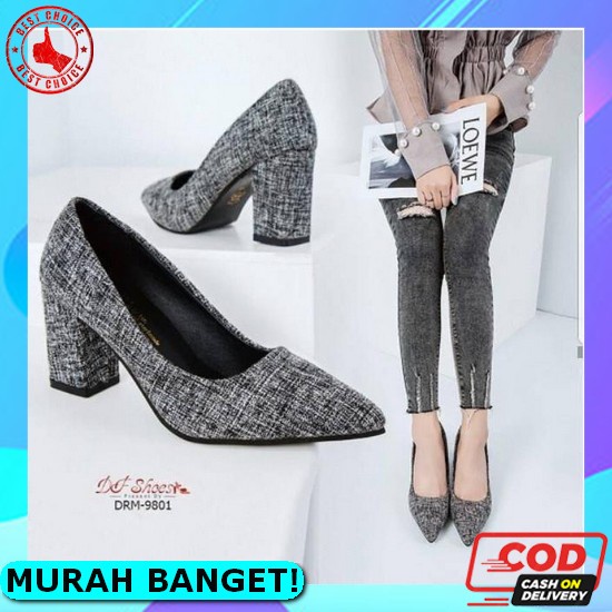 Hils Wanita Hills Hells Haihils Haihil Sepatu Hak Pesta Import Terbaru Flatshoes Kondangan Mewah Kek