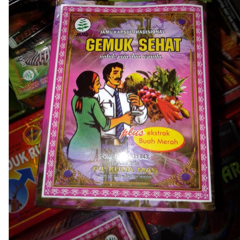Paket 50 Box Jamu Gemuk Sehat Kapsul Original