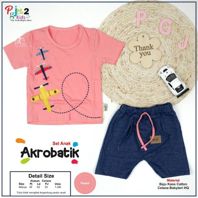 Setelan anak laki laki Akrobatik ori pgj kids