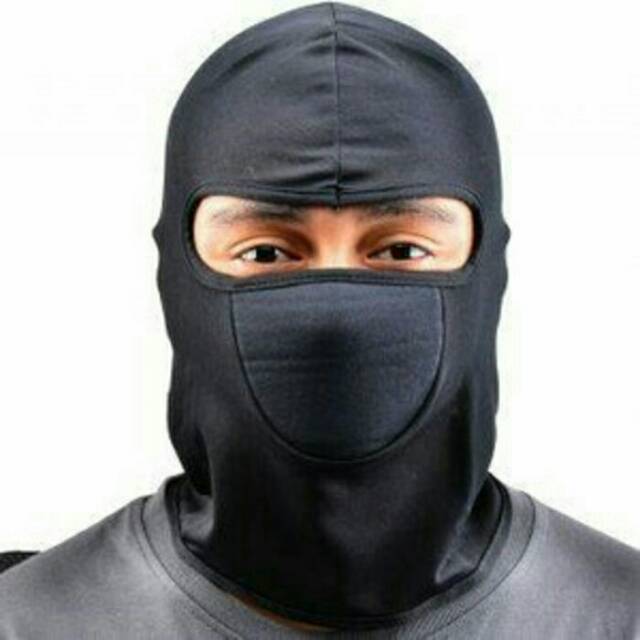 Masker ninja polisi buron topeng full wajah motor