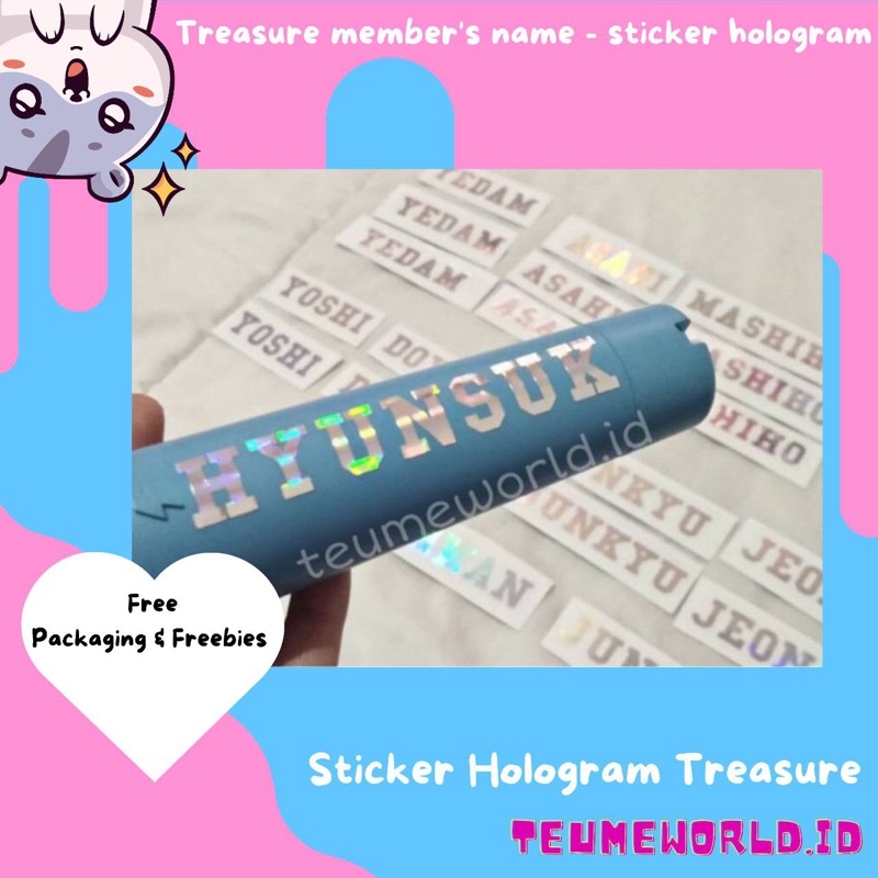 

(SLIDE GAMBAR! ➡️) STICKER NAMA TREASURE /Sticker holo treasure /Sticker hologram nama treasure /sticker treasure