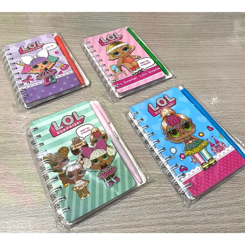 

Notes notebook buku mini spiral lol dan bolpen