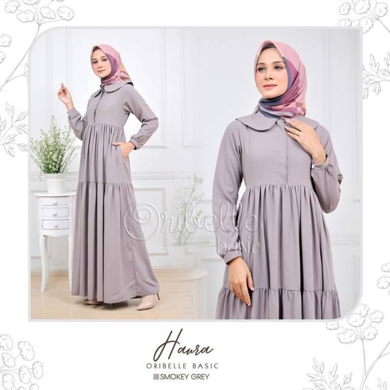 Haura dress Oribelle basic dress casual original dewasa
