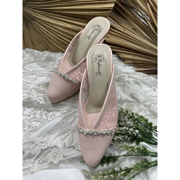 sepatu wanita Rafaizoutfit Alexna peach 9cm tahu