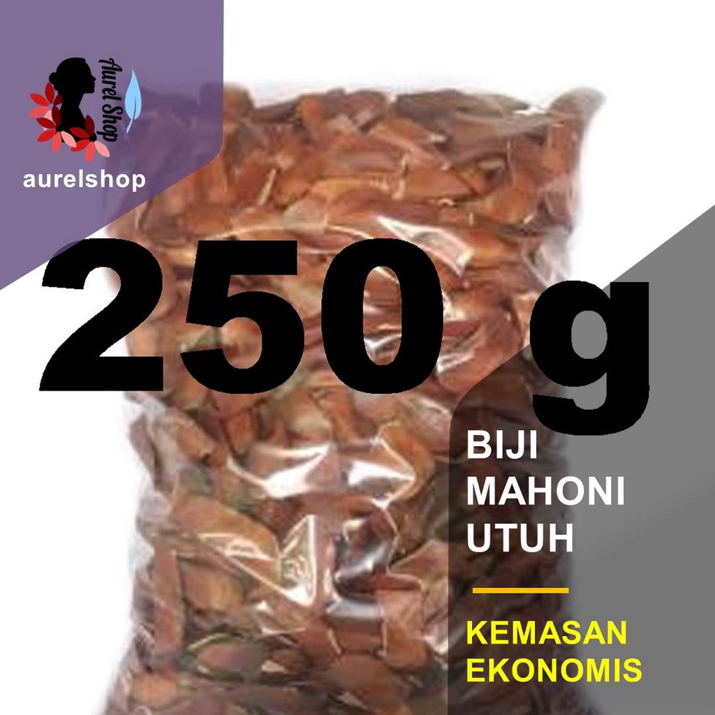

250 gram Biji Mahoni Utuh