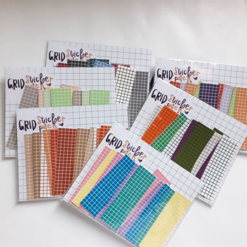 

[LAST STOCK] Grid Sticker Strips Pack