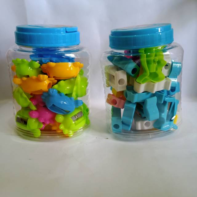 

24 pcs Ongotan / serutan / rautan pensil plastik motif hewan