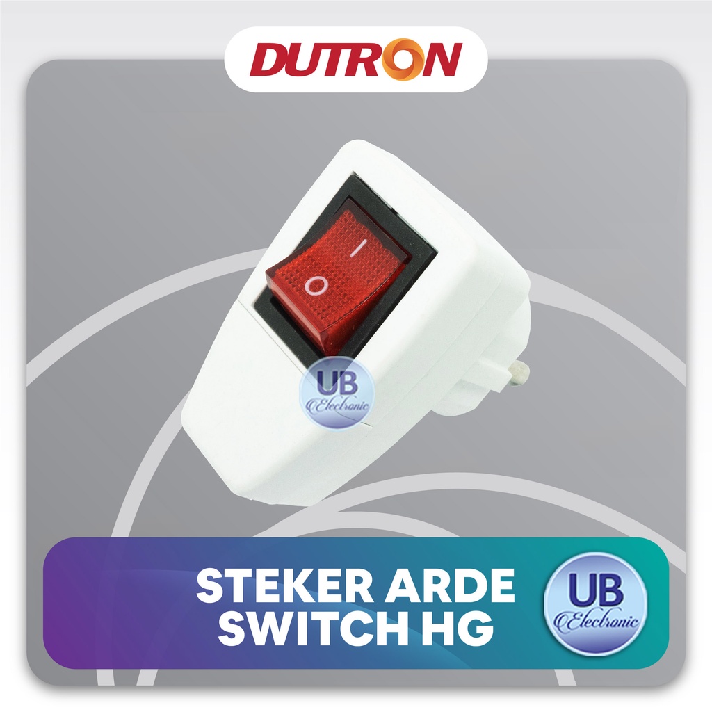 Steker Saklar Lampu Kepala Colokan ON OFF Steker Arde Switch DUTRON
