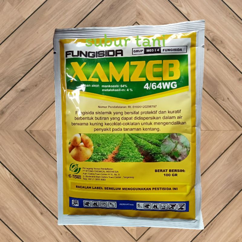 fungisida sistemik XAMZEB 68 WG 100gram Bahan aktif Mancozeb plus Metalakasil