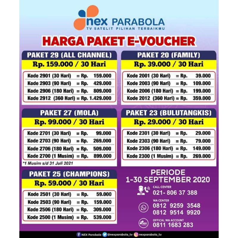 PAKET ALL CHANEL MATRIX GARUDA DAN NEX PARABOLA