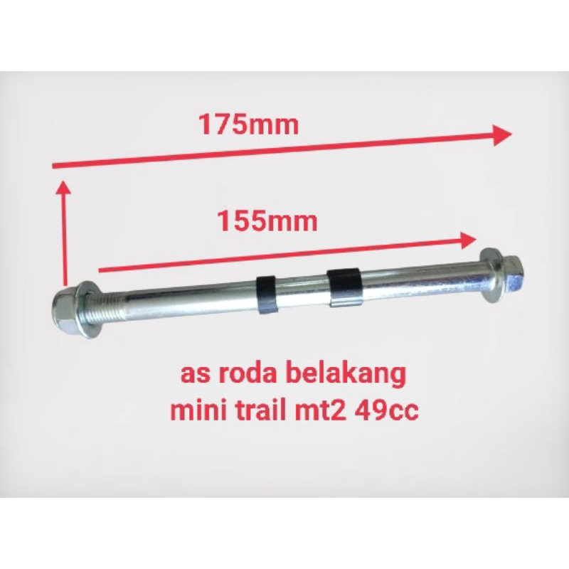As Roda - Mini Trail  Belakang - Mini Trail mt2 49cc