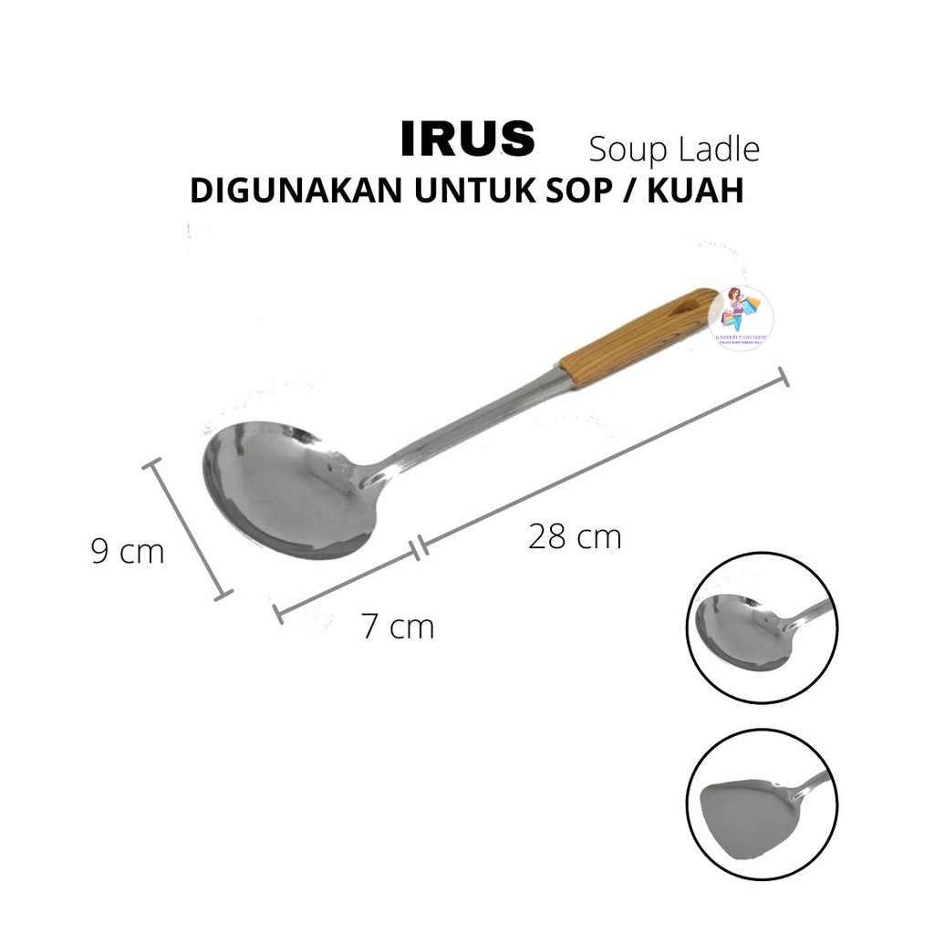 Spatula Stainless Gagang Kayu