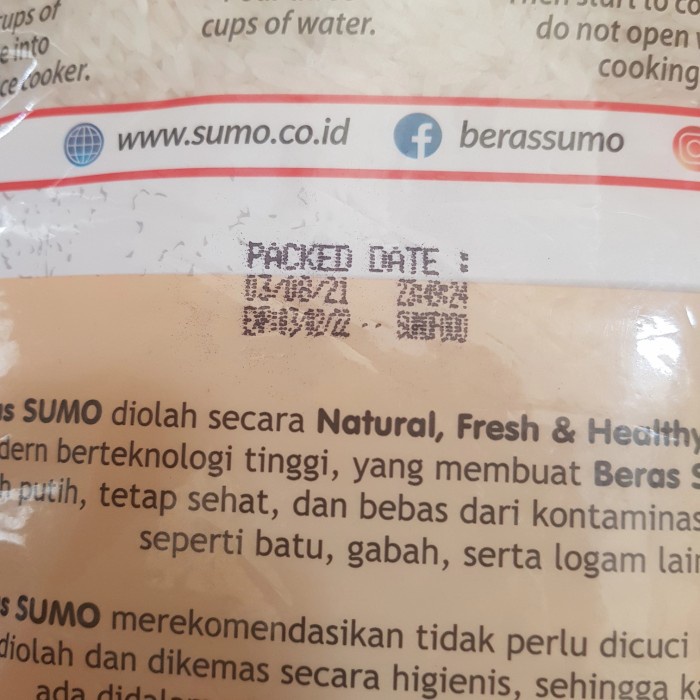 

540ffipp Beras Sumo Merah Premium 5Kg (Wajib Grab/Gosend) 244Q4012