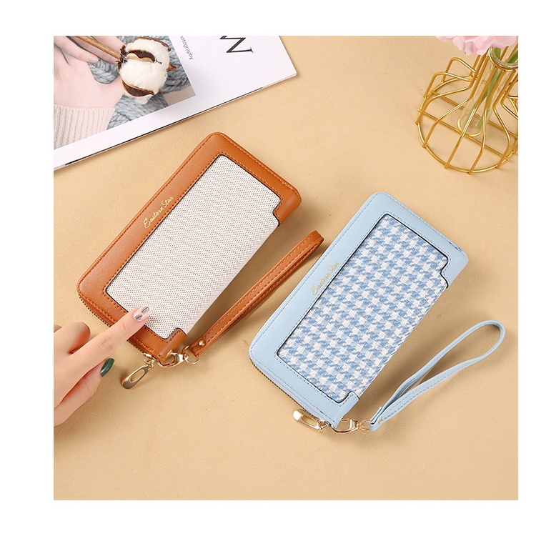 Dompet Panjang Wanita Pouch Import / Wallet Motif Bunga - 407