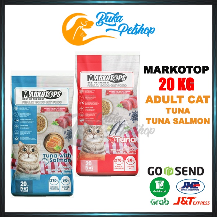 MARKOTOP TUNA SALMON 20KG Makanan Kucing MARKOTOP [GOJEK-GRAB]