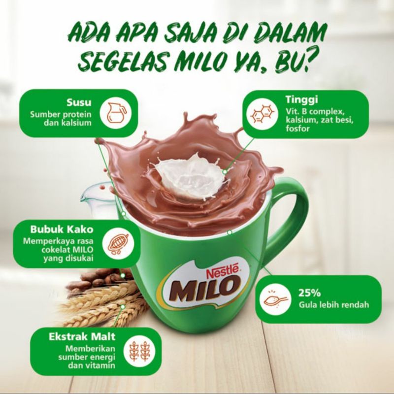 nestle Milo activ go / Milo 3 in 1 kemasan 1kg