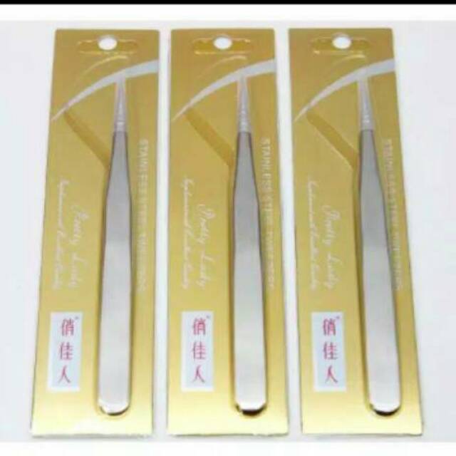 PINSET NAVINA STAINLESS STELL UNTUK EYELASH EXTENSION