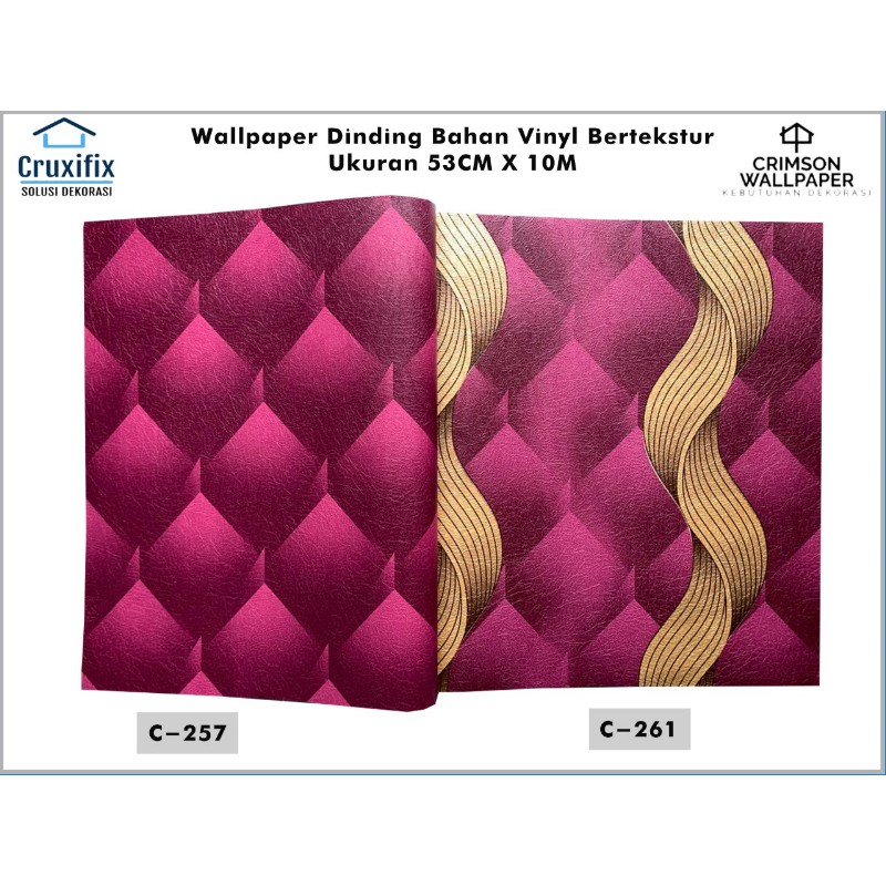 Wallpaper Dinding 3D Premium Vinyl Bertekstur