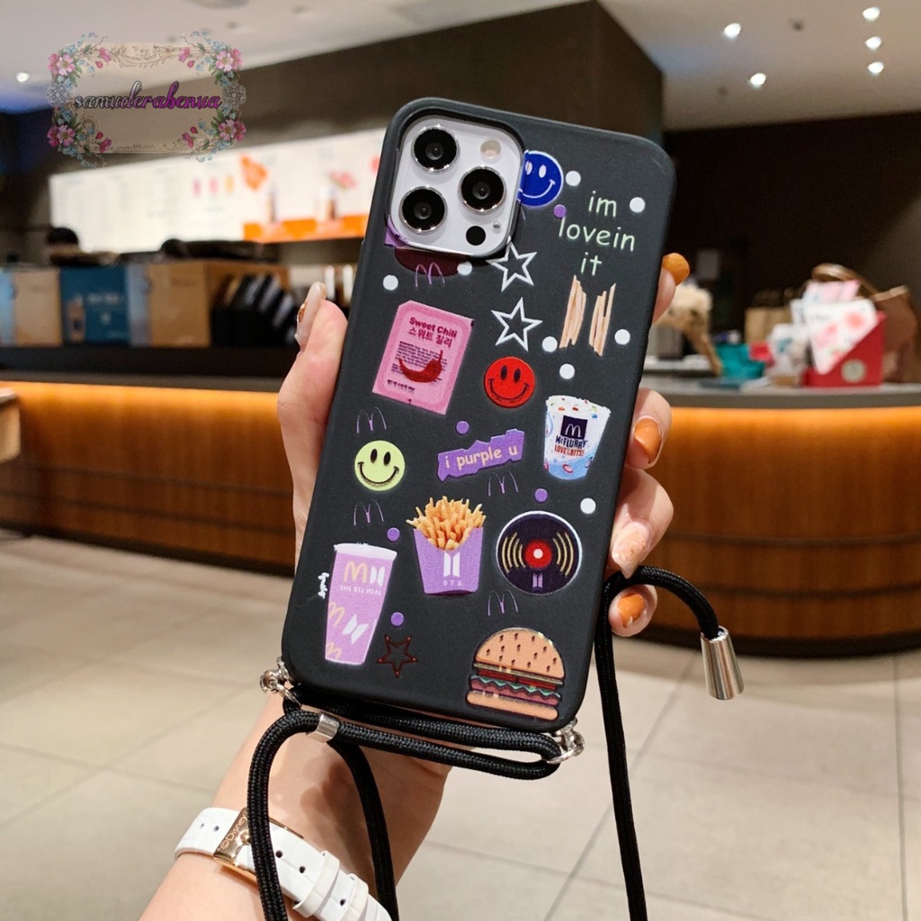 SS304 SOFTCASE SLINGCASE XIAOMI REDMI 8 9 9A 9C NOTE 8 9 PRO SB3408