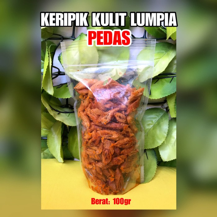 

keripik pedas kulit lumpia cemilan snack