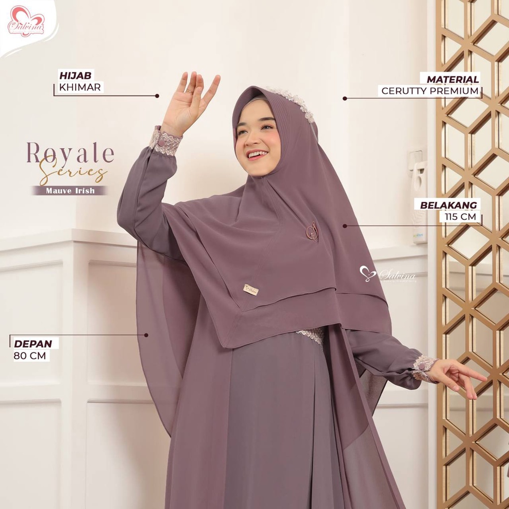 Salvina Hijab Dress New Royale Series Quality Gamis Premium Syari'i - Gamis