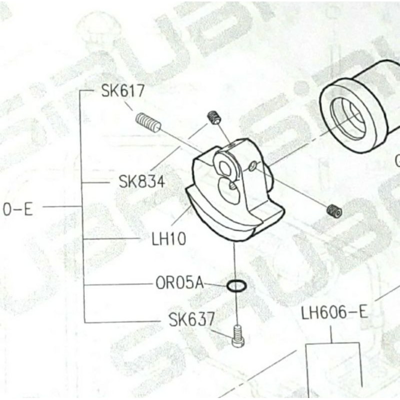 Baut Min SK843 - Segitiga Juki/Siruba Mesin Jahit High Speed Industri