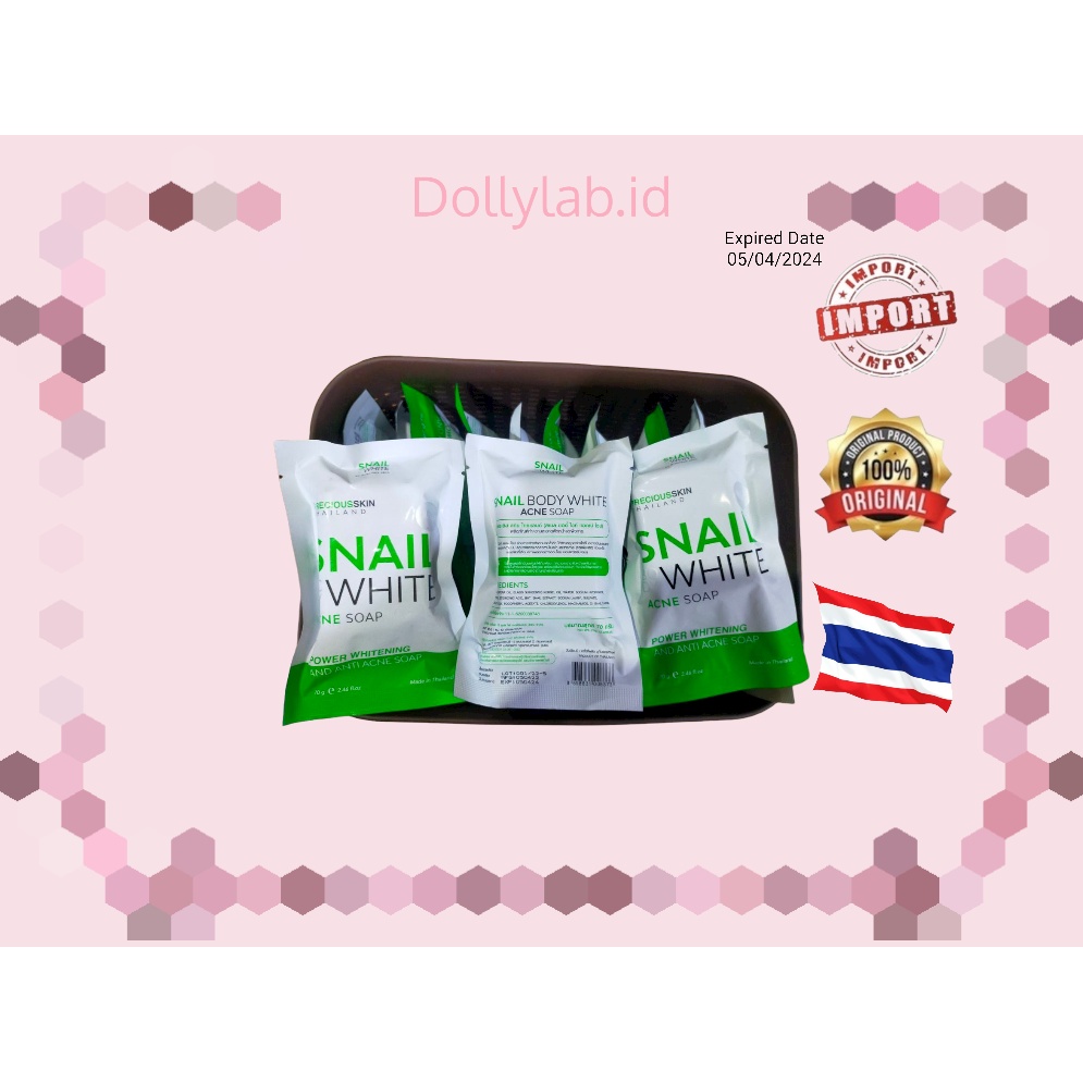 SNAIL BODY WHITE ANTI ACNE COLLAGEN X10 SOAP / SOAP SABUN / SABUN ACNE / SABUN PEMUTIH BADAN 100% ORIGINAL