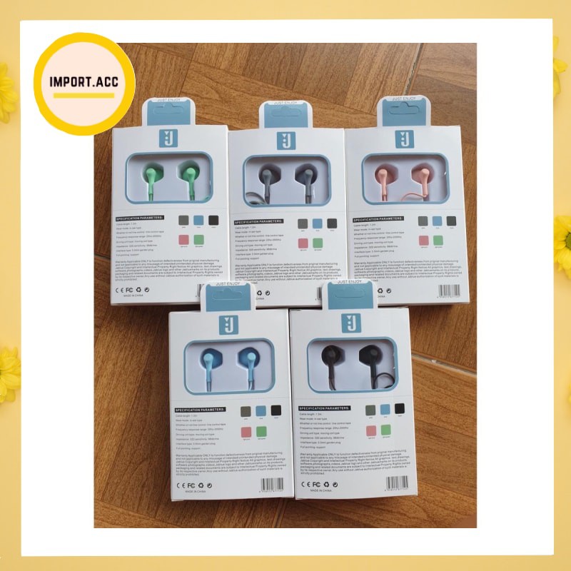 Headset / Handsfree U19 macaron / Macaroon Mate Color Hifi Extra Bass