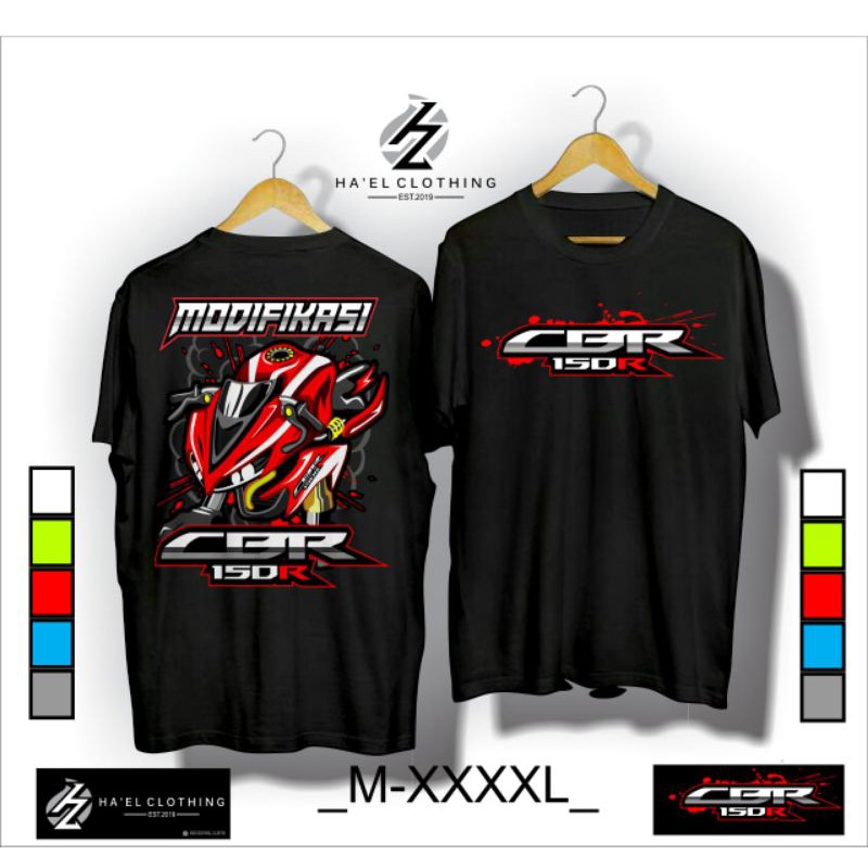 KOAS MODIFIKASI CBR150R MERAH FULL THAILOOK DISTRO BIG  SIZE XL XXL XXXL XXXXLXL XXXXXL / KAOS 6XL