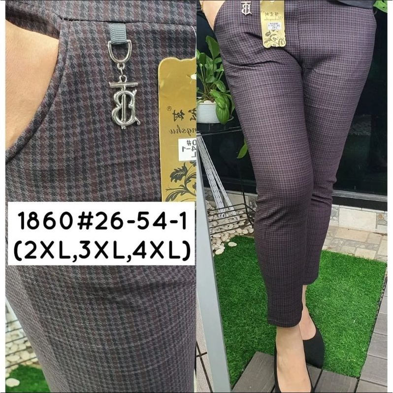 CELANA IMPORT TERBARU KOTAK SALUR BAHAN STRETT merk saya