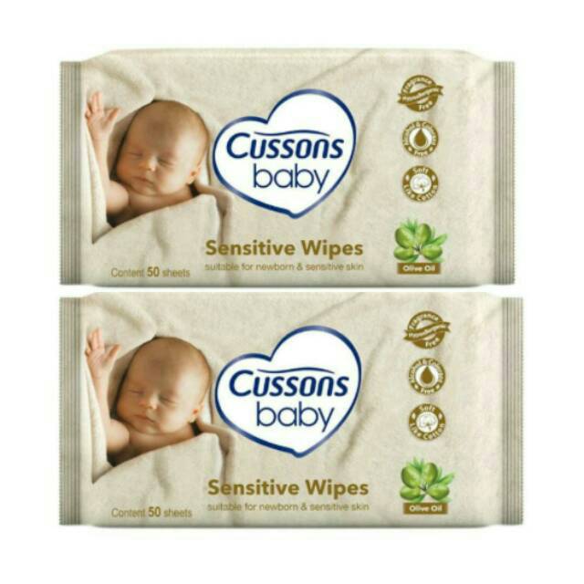 Cussons baby wipes  1 bundle( isi 50 + 50)