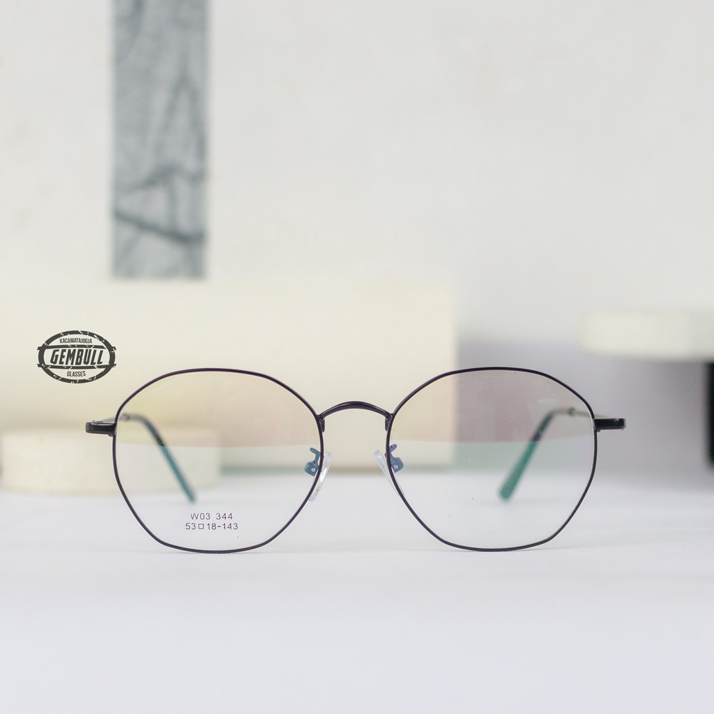 FRAME KACAMATA HEXAGONAL BESI TRENDY - SUMPANI 01
