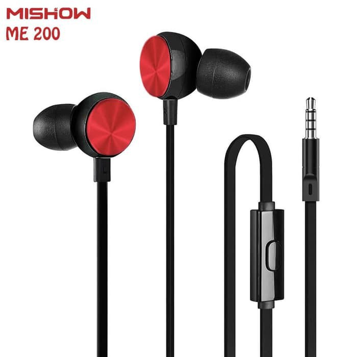 MISHOW Earphone ME-200 Stereo Headset With Mic MURAH / Headset MIShow Murah ME 200