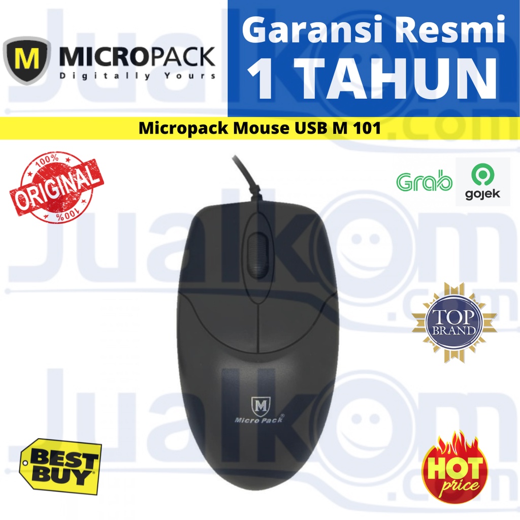 Mouse USB OPTICAL Micropack Comfy Lite M 101 Black