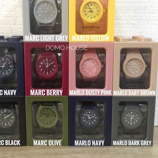 ۝ BRUNBRUN PARIS JAM TANGAN SILICONE WATCH MARC MARLO PROMO MURAH ✦