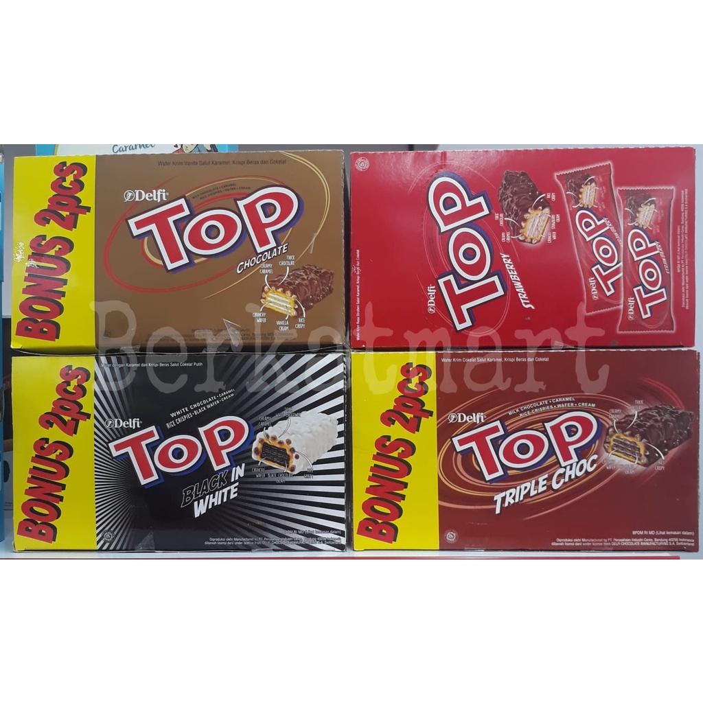 Delfi Top Cokelat 1 Box ISI 24 pcs 4 PILIHAN RASA