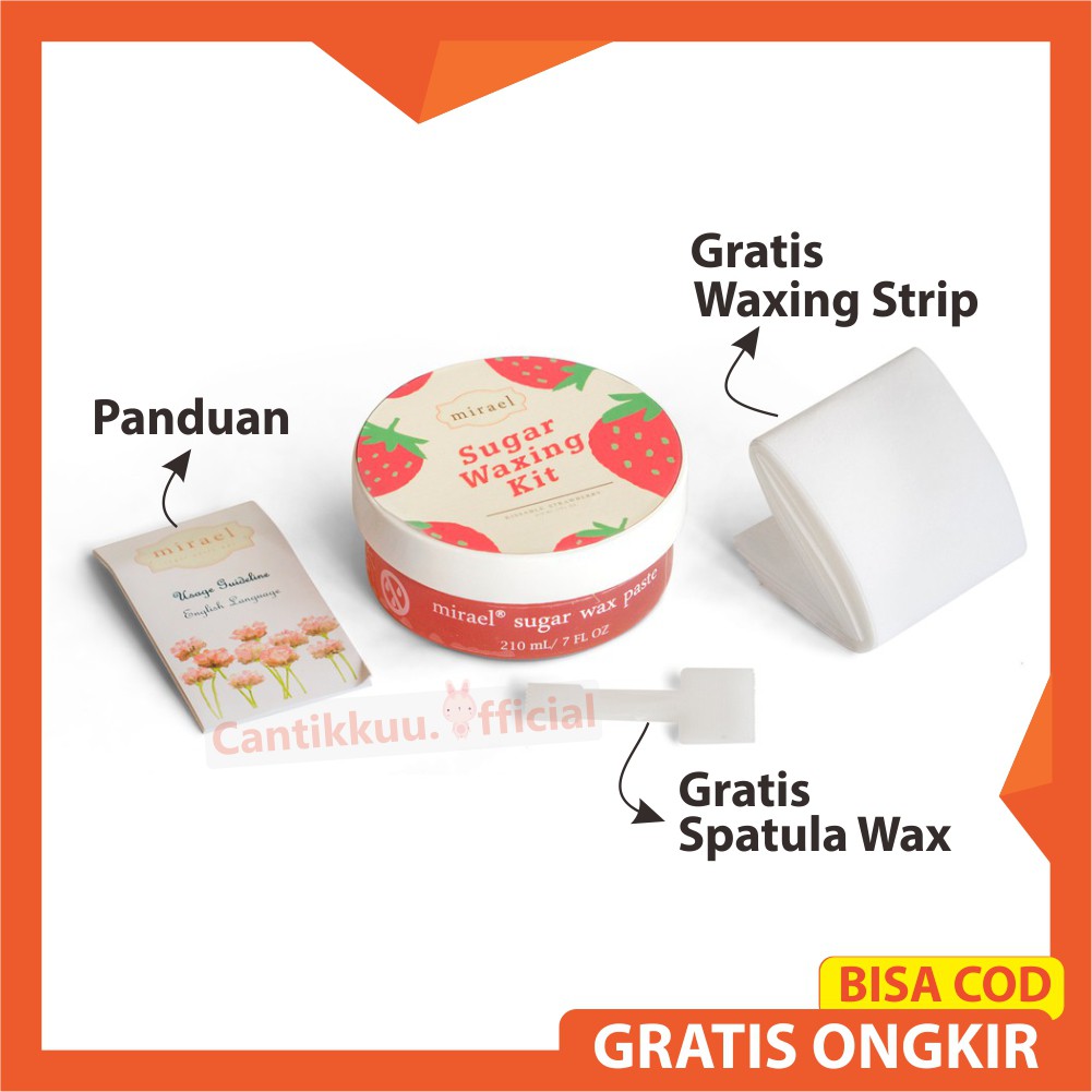 MIRAEL Sugar Waxing Kit Sugar Wax Hair Removal Penghilang Pencukur cukur cabut Bulu Rambut Ketiak